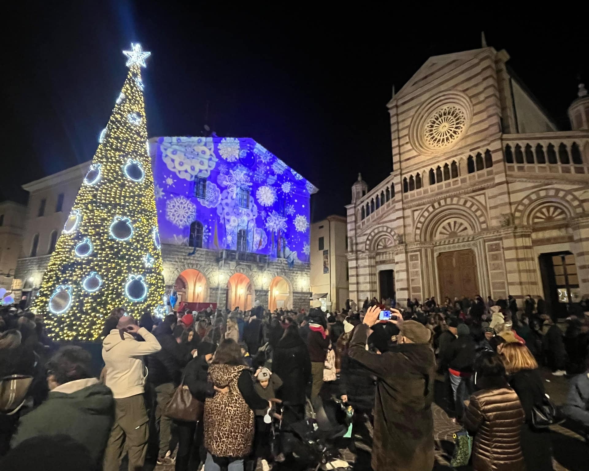 proiezioni luminose natalizie
